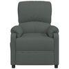 vidaXL Fauteuil inclinable Gris fonc&eacute; Tissu