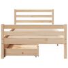 vidaXL Cadre de lit sans matelas 100x200 cm bois massif de pin