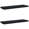 vidaXL Coussins de banc 2 pi&egrave;ces VUGHT 2 pc 100 % polyester Bleu fonc&eacute;