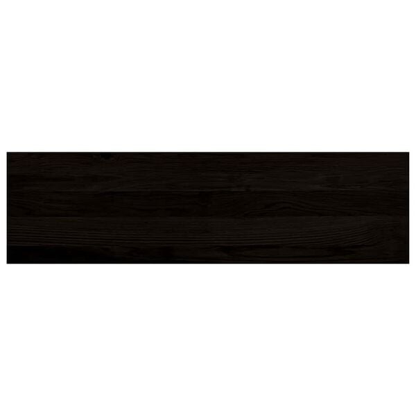 vidaXL Marches d'escalier 2 pcs marron fonc&eacute; 90x30x2 cm ch&ecirc;ne massif