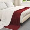 vidaXL Jet&eacute; Rouge Bordeaux 240 x 270 cm Toison