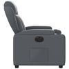 vidaXL Fauteuil inclinable électrique Gris Similicuir