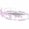 vidaXL Cadre de lit avec tête de lit Naturel 140 x 190 cm Pin massif