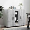 vidaXL Cabinet en Bois avec stockage Gris Sonoma 88,5 x 30,5 x 73 cm