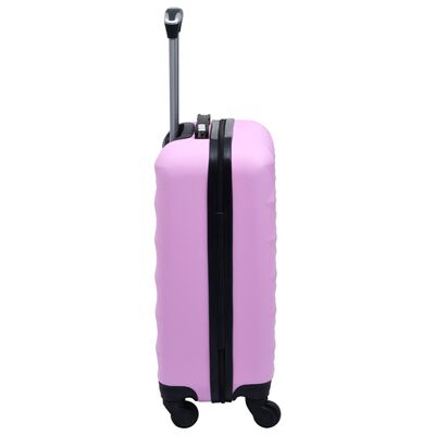 vidaXL Ensemble de valises rigides 2 pcs Rose ABS