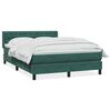 vidaXL Sommier &agrave; lattes de lit et matelas vert fonc&eacute; 140x220cm velours