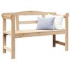vidaXL Banc ext&eacute;rieur Naturel 119 x 44 x 76 cm Bois de pin massif