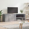 vidaXL Meuble TV sonoma gris 120x34x37 cm bois d'ing&eacute;nierie