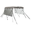 vidaXL Toit bimini à 3 arceaux parois en maille 183x(170-182)x137 cm