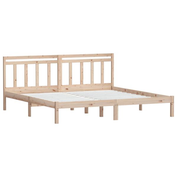 vidaXL Cadre de lit sans matelas bois massif 160x200 cm