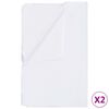 vidaXL Couvre-matelas imperm&eacute;ables 2 pcs Coton 160x200 cm Blanc