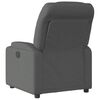 vidaXL Fauteuil inclinable &eacute;lectrique Gris fonc&eacute; Tissu