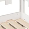 vidaXL Lit de jour avec gigogne et tiroirs sans matelas blanc 80x200cm
