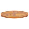vidaXL Dessus de table Bois de teck solide Rond 2,5 cm 50 cm