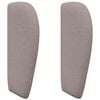 vidaXL Oreille de t&ecirc;te de lit Taupe 40 x 23 x 6 cm tissu