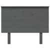 vidaXL Tête de lit Gris 104x6x82,5 cm Bois massif de pin