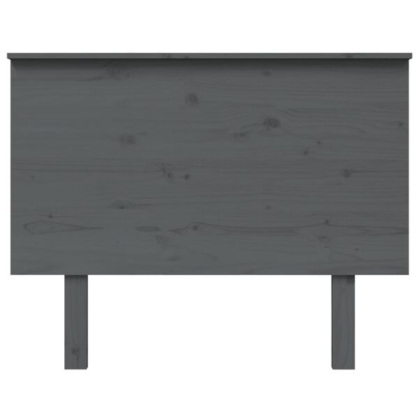 vidaXL Tête de lit Gris 104x6x82,5 cm Bois massif de pin
