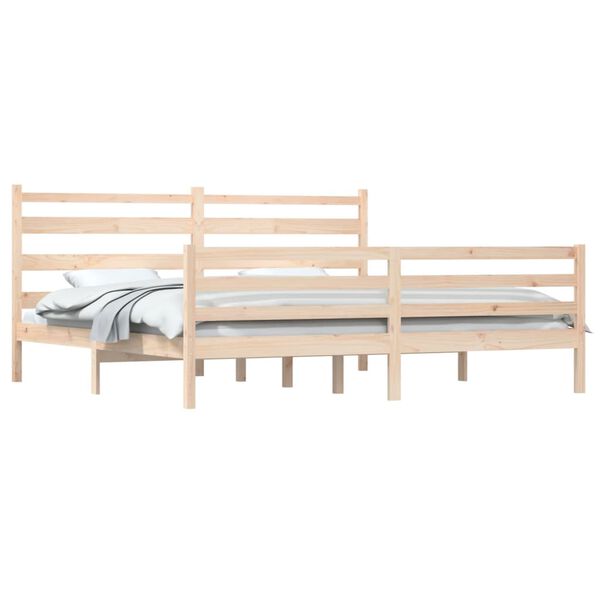 vidaXL Cadre de lit sans matelas bois massif de pin 200x200 cm
