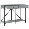 vidaXL Table console sonoma gris 100x39x78,5 cm bois d'ingénierie