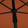 vidaXL Parasol de jardin avec m&acirc;t 210x140 cm Terre cuite