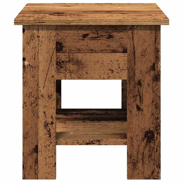 vidaXL Table basse vieux bois 40x40x42 cm bois d'ing&eacute;nierie