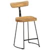 vidaXL Tabourets de bar lot de 2 49x43x79 cm bois de manguier massif