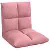vidaXL Fauteuil de sol ajustable Rose Velours