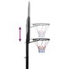 vidaXL Support de basket-ball Noir 258-363 cm Polyéthylène