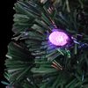 vidaXL Arbre de No&euml;l pr&eacute;-&eacute;clair&eacute; avec support et LED 210 cm fibre optique