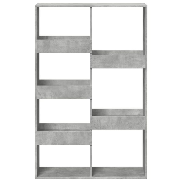 vidaXL Cloison de s&eacute;paration gris b&eacute;ton 100x33x155,5cm bois ing&eacute;nierie