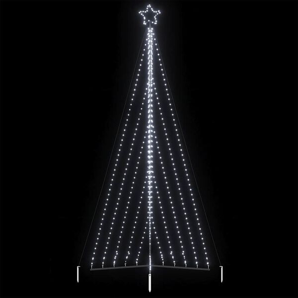 vidaXL Sapin de No&euml;l &agrave; LED 570 LED blanc froid 399 cm