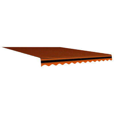 vidaXL Toile d'auvent Orange et marron 300x250 cm