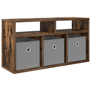 vidaXL Basboard avec tiroir Ch&ecirc;ne fum&eacute; 72 x 22,5 x 38 cm