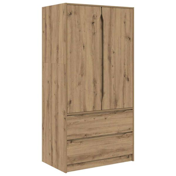 vidaXL Cabinet de salle de bain Ch&ecirc;ne artisanal 79,5 x 49 x 156 cm