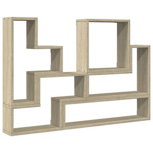 vidaXL &Eacute;tag&egrave;re murale ch&ecirc;ne sonoma 96x12x64 cm bois d&rsquo;ing&eacute;nierie