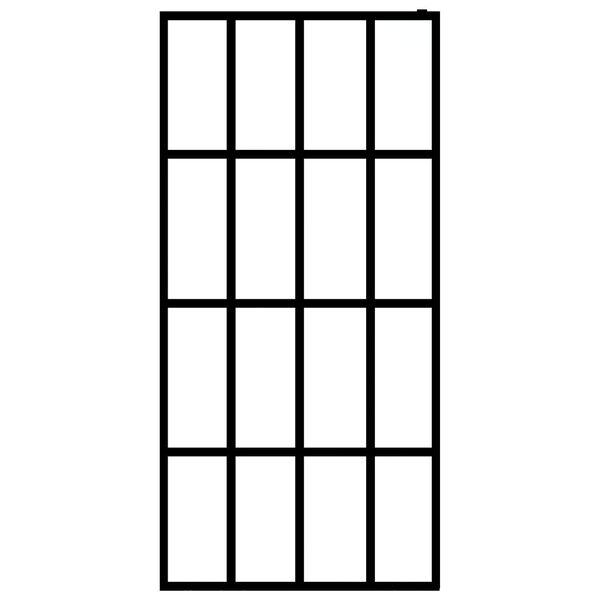 vidaXL &Eacute;cran de douche Verre tremp&eacute; transparent 100x195 cm