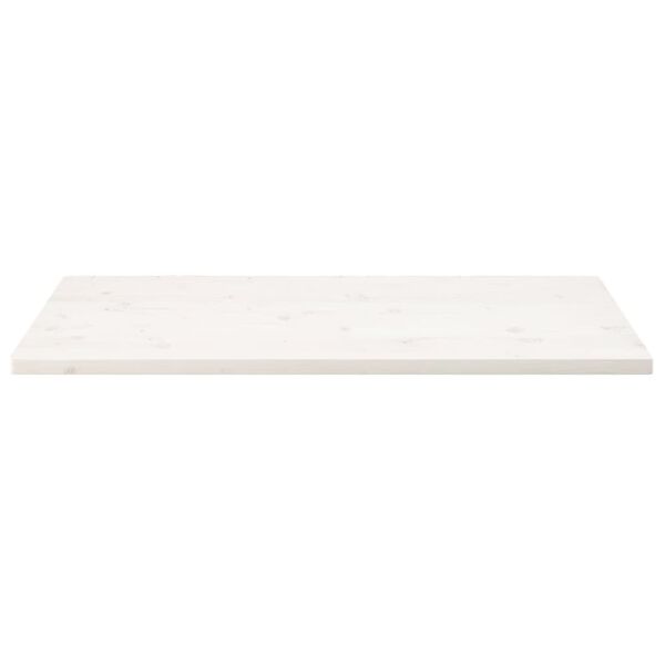 vidaXL Dessus de table blanc 100x50x2,5 cm bois de pin massif
