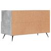 vidaXL Meuble TV Gris b&eacute;ton 80x36x50 cm Bois d'ing&eacute;nierie