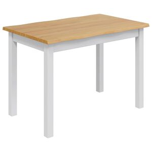 VidaXL Table de salle &agrave; manger / Table de repas EKAI Blanc