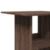 vidaXL Table de bar avec rangement chêne marron bois d’ingénierie