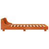 vidaXL Cadre de lit sans matelas cire marron 75x190 cm bois pin massif