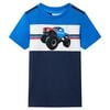 T-shirt pour enfants bleu et bleu marine 104