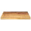 vidaXL Dessus de table 60x60x2,5 cm carr&eacute; bois massif de manguier brut