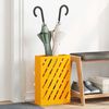 vidaXL Porte-parapluie jaune moutarde 28 x 12 x 41 cm Acier