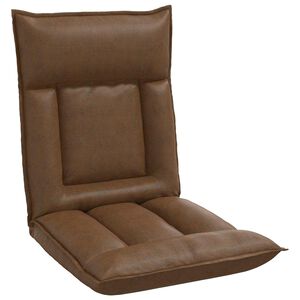 vidaXL Fauteuil de sol Marron 55 x 61 x 70 cm tissu