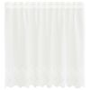 vidaXL Rideau en Dentelle Floral Blanc 120 x 150 cm Polyester