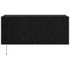 vidaXL Meuble TV mural Ch&ecirc;ne noir 100 x 35 x 41 cm Bois d'ing&eacute;nierie
