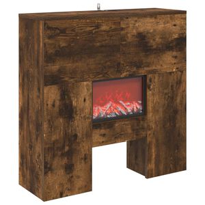 vidaXL Chemin&eacute;e &eacute;lectrique Ch&ecirc;ne fum&eacute; 75 x 24,5 x 75 cm
