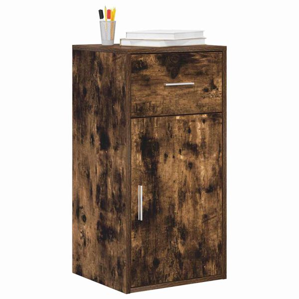 vidaXL Buffet Chêne fumé 38 x 34,5 x 75 cm Bois d'ingénierie