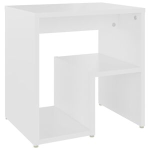 vidaXL Table de chevet Blanc 40x30x40 cm Agglom&eacute;r&eacute;